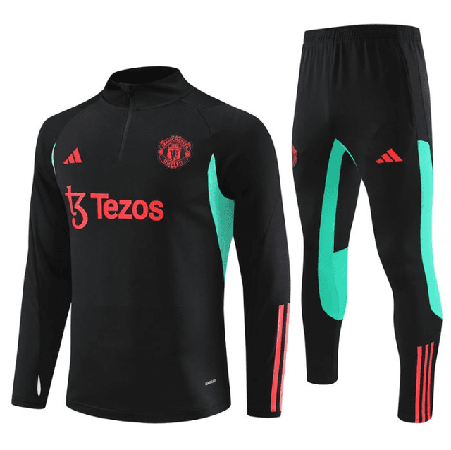 Adulte Manchester United F.C.2023-2024 Quick Dry Casual noir